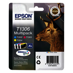 Epson Stag T1306 XL Ink Cartridges, Multipack